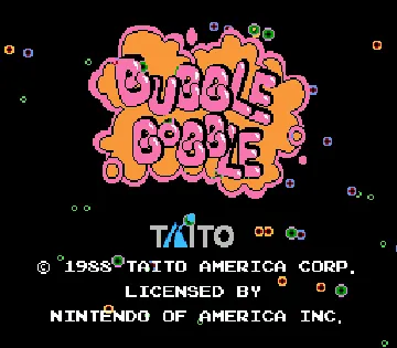 Bubble Bobble (USA) (Virtual Console) screen shot title